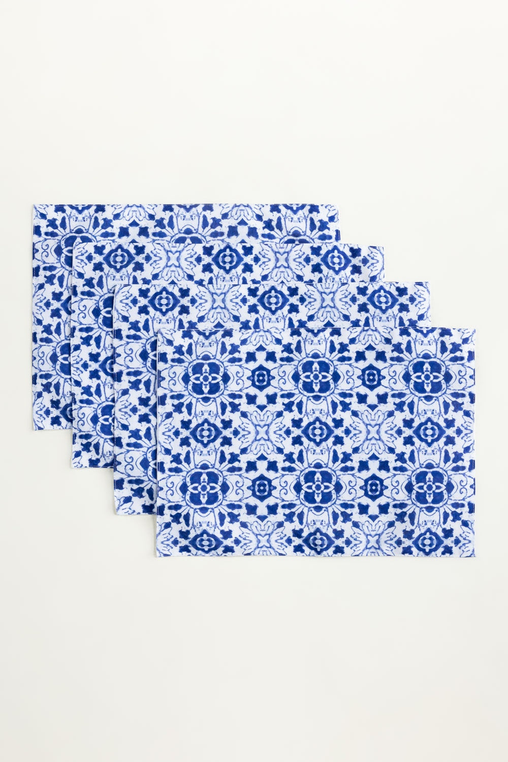 Blue Tiles 4pcs Digital Placemat