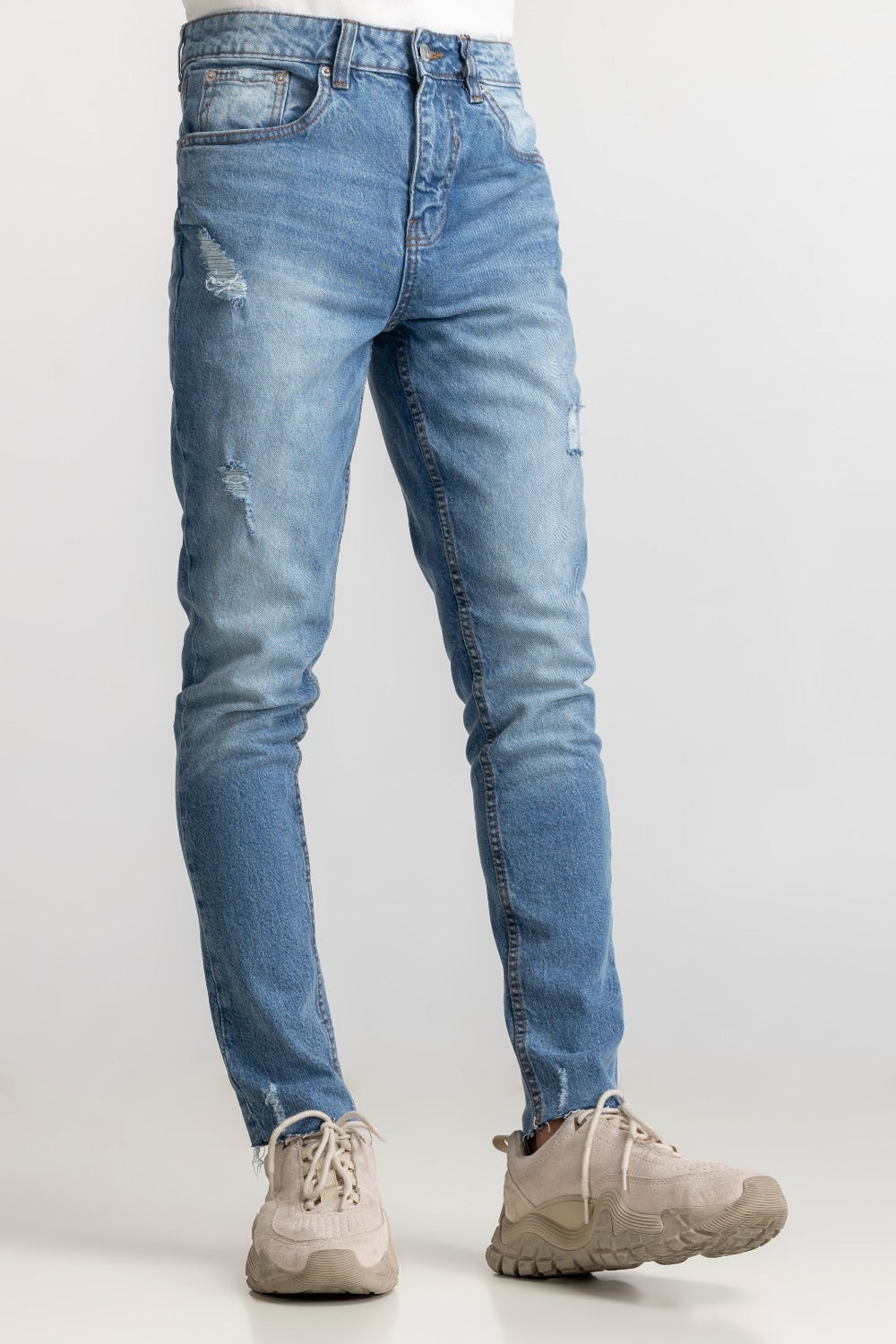 Blue Basic Jeans MNJNSSS24004