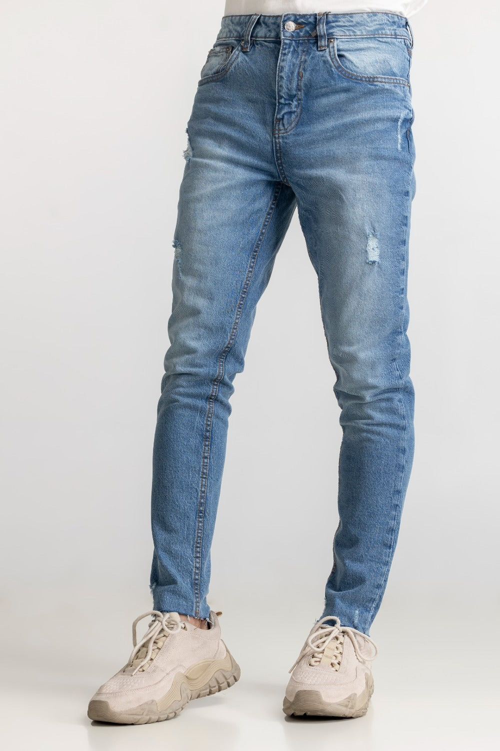 Blue Basic Jeans MNJNSSS24004