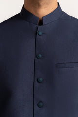 Blue Basic Waistcoat WC-PD24-021