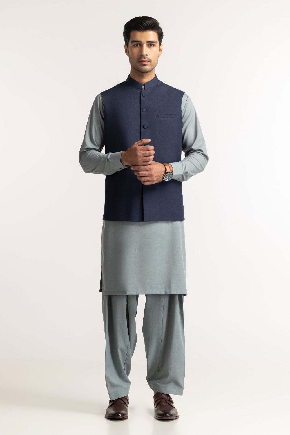 Blue Basic Waistcoat WC-PD24-021