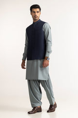 Blue Basic Waistcoat WC-PD24-021
