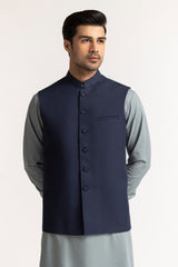 Blue Basic Waistcoat WC-PD24-021
