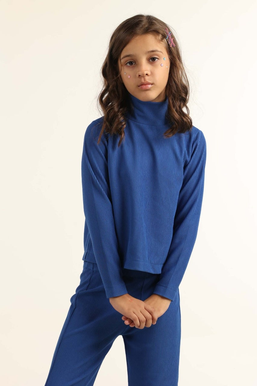 Toddler Girl Blue Blouse 224-413-045 T