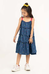 Toddler Girl Blue Blouse TGWD-2210025
