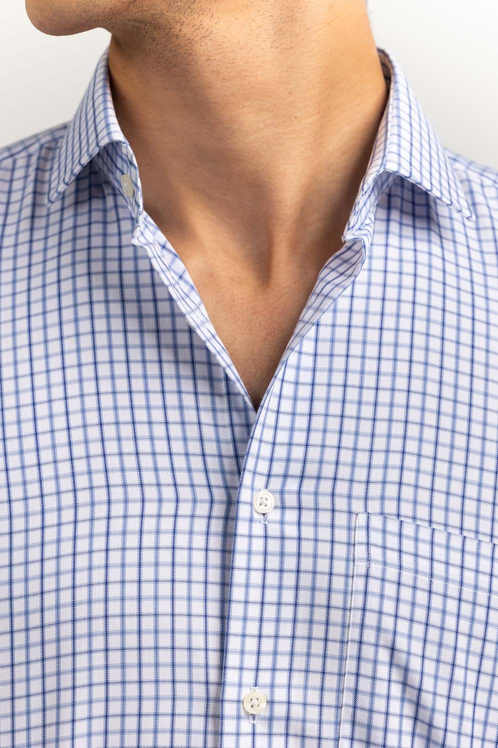 Blue Checkered Formal Shirt FS-YD22-005