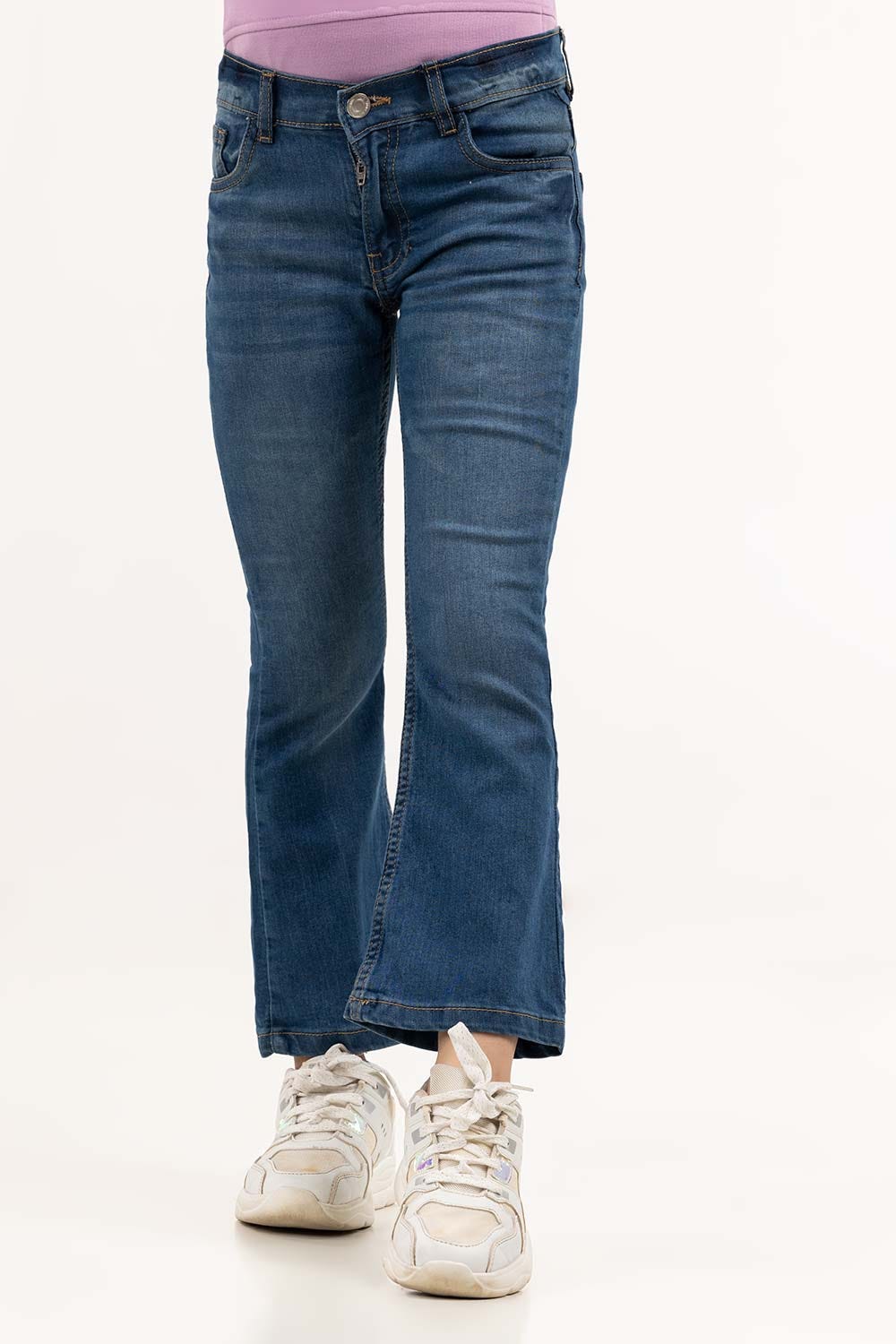 Junior Girl Blue Denim Jeans 224-421-007