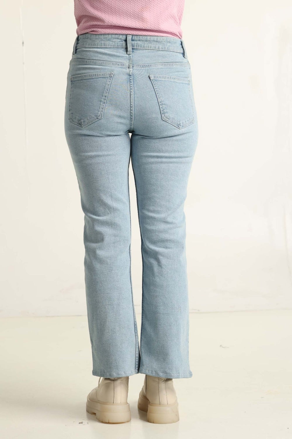 Blue Denim With Front Slit 224-221-006