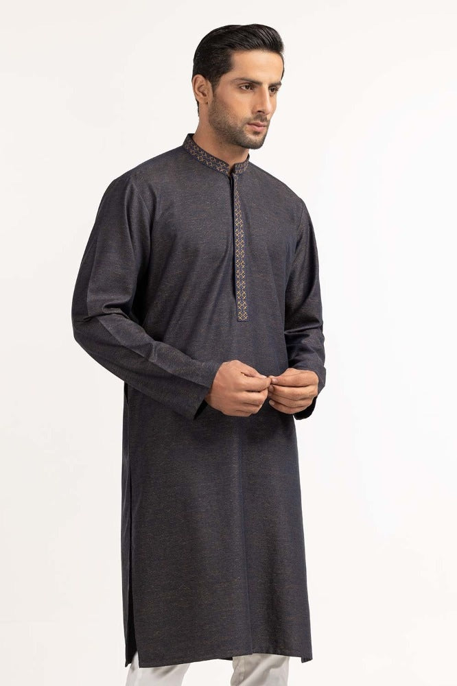 Blue Embroidered Kurta KR-EMB24-008
