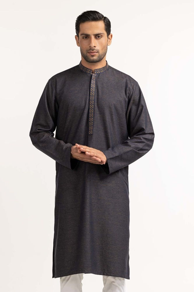 Blue Embroidered Kurta KR-EMB24-008