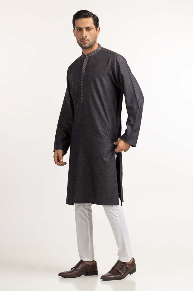 Blue Embroidered Kurta KR-EMB24-008