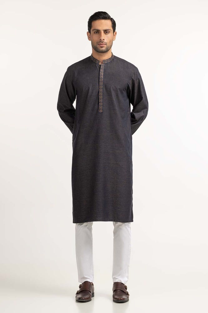 Blue Embroidered Kurta KR-EMB24-008
