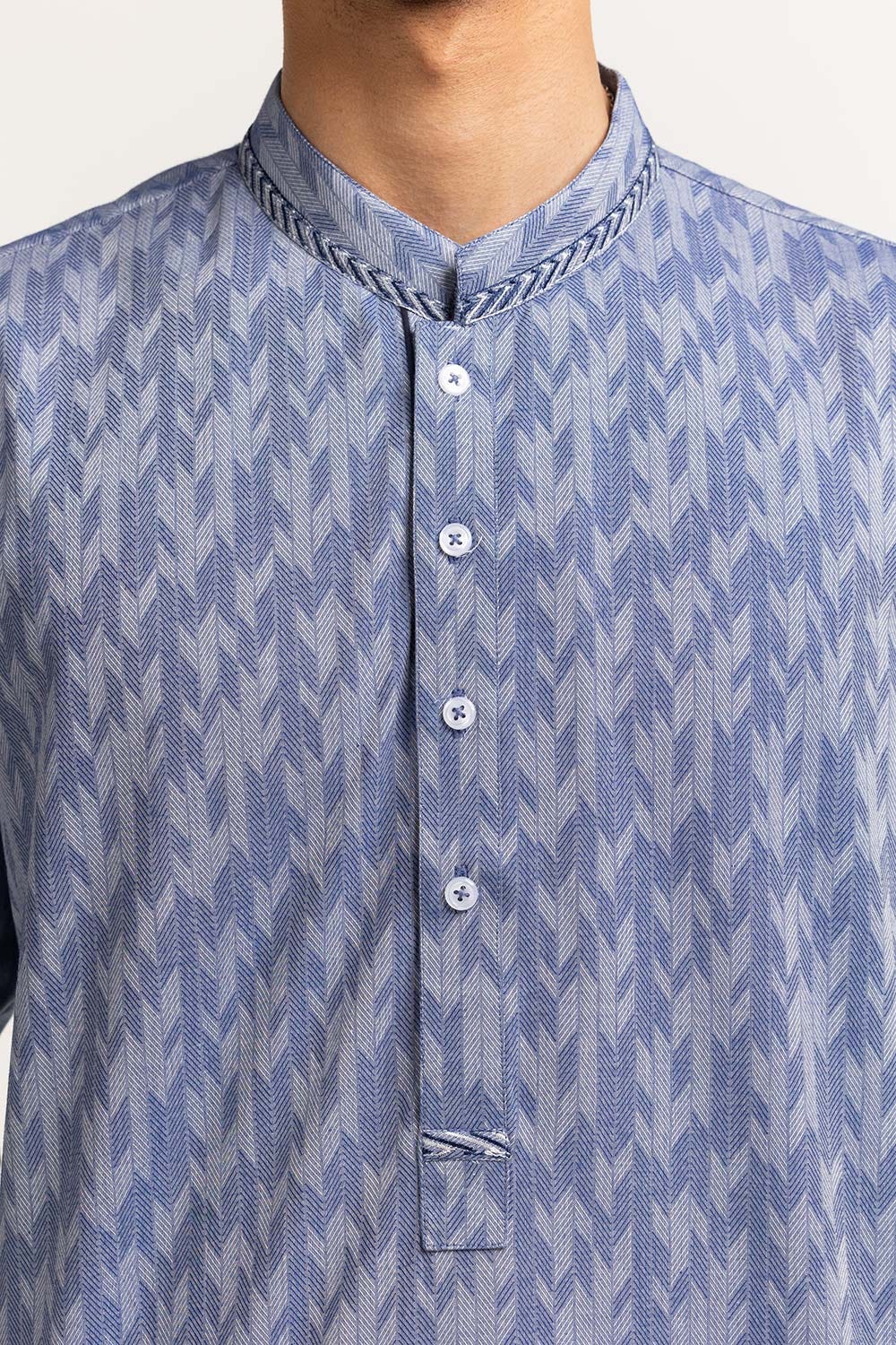 Blue Embroidered Kurta KR-EMB24-022