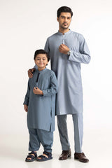 Blue Embroidered Kurta SK-E24-049
