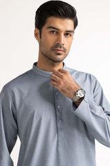 Blue Embroidered Kurta SK-E24-049