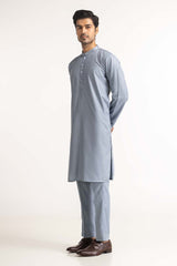 Blue Embroidered Kurta SK-E24-049