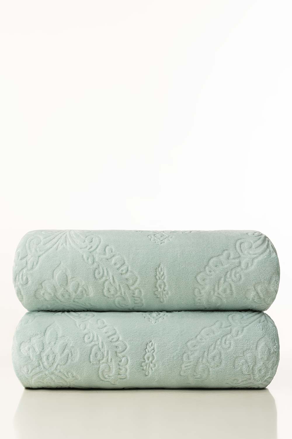 AW24-Blue Glass Double Ply Fleece Throw