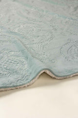 AW24-Blue Glass Double Ply Fleece Throw