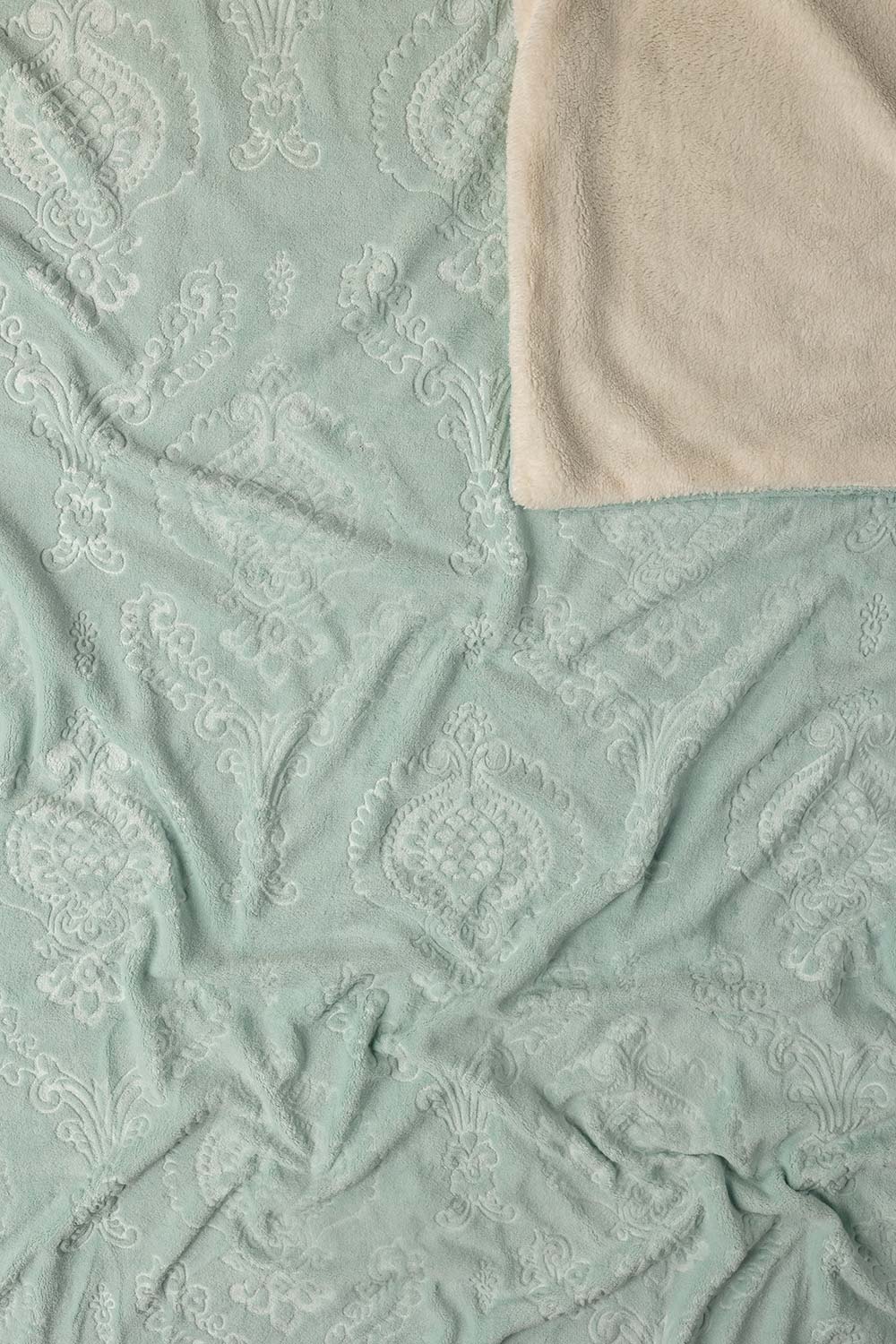 AW24-Blue Glass Double Ply Fleece Throw