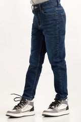Junior Boy Blue Jeans With An Adjustable Inner Waistband 224-321-002