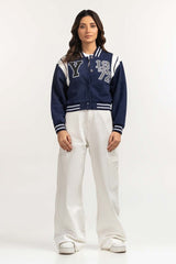 Blue Knitted Jacket WM-JKT-WS23-069