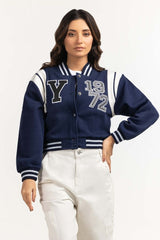 Blue Knitted Jacket WM-JKT-WS23-069