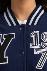 Blue Knitted Jacket WM-JKT-WS23-069