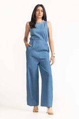 Blue Light Weight Denim Jump Suit 231-215-201