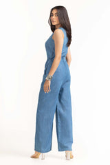 Blue Light Weight Denim Jump Suit 231-215-201