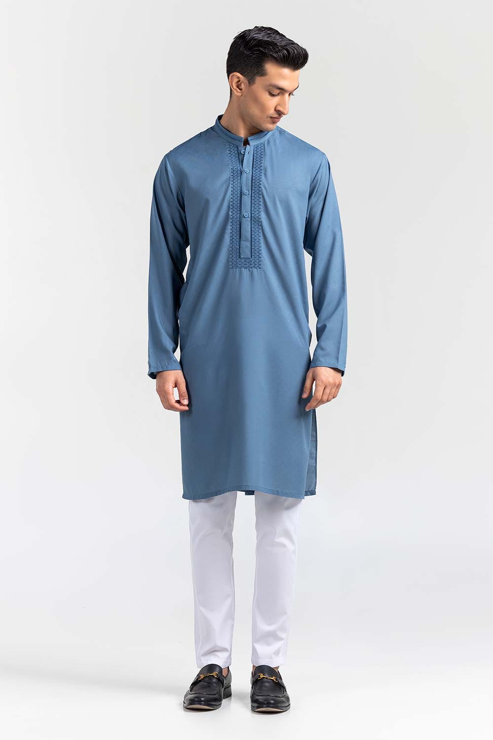 Blue Semi Fashion Kurta