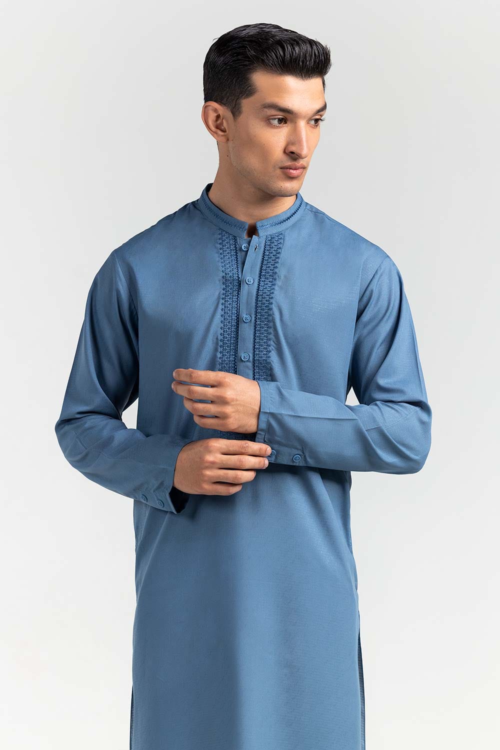 Blue Semi Fashion Kurta
