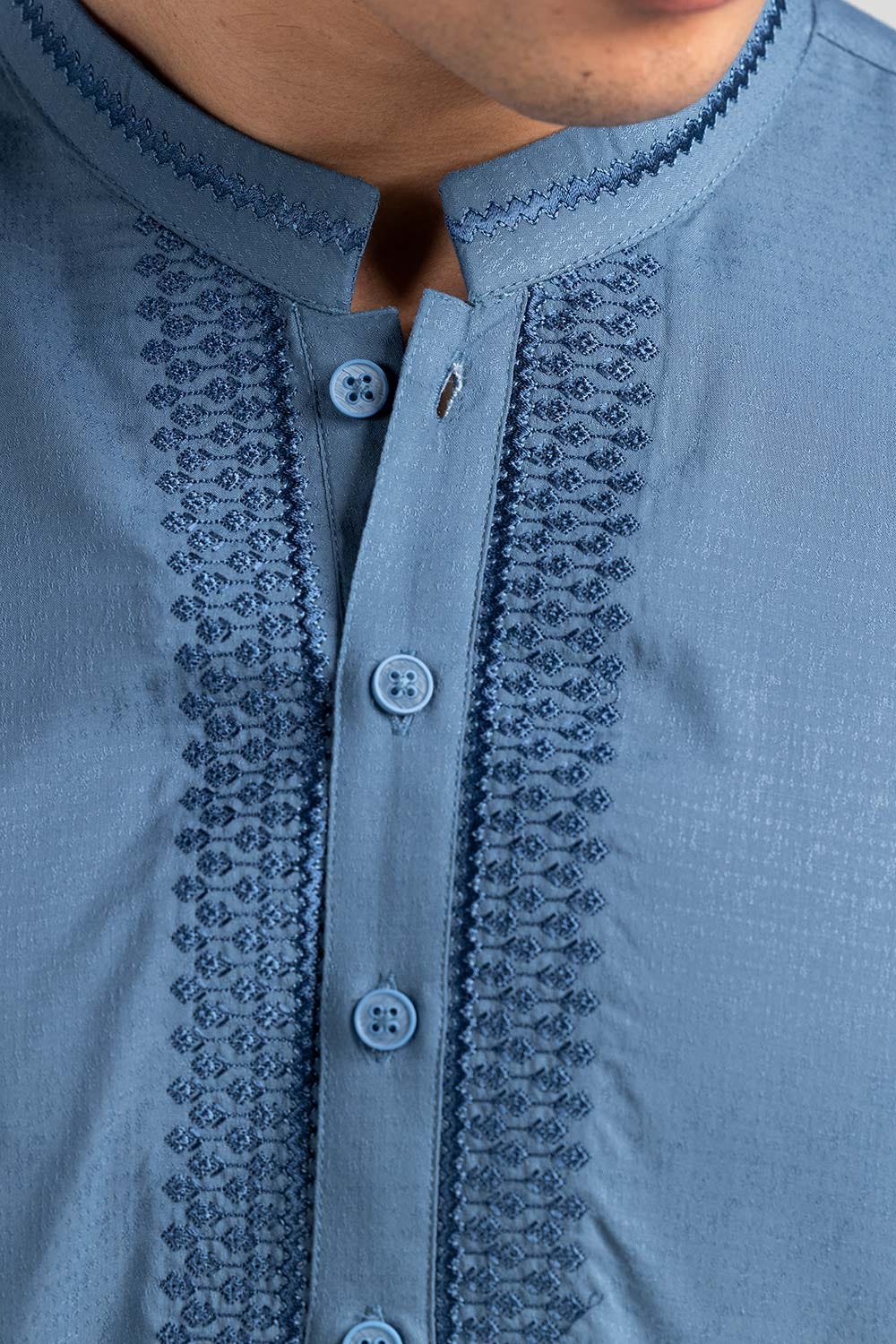Blue Semi Fashion Kurta