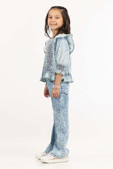 Junior Girl Blue Shirt JGWS-2210005 A