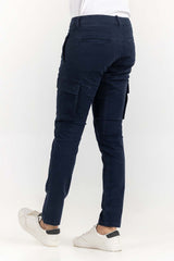 Blue Skinny Cargo Pant TR-CRGP22-013