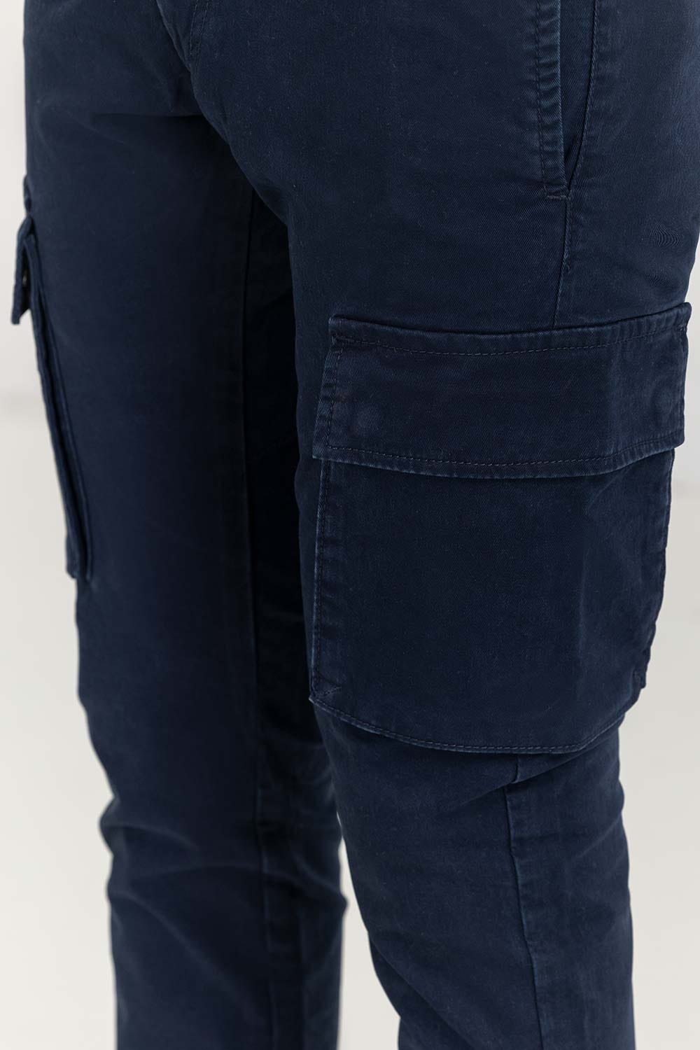 Blue Skinny Cargo Pant TR-CRGP22-013