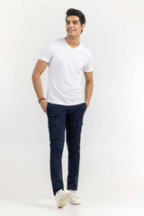 Blue Skinny Cargo Pant TR-CRGP22-013