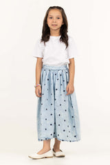 Toddler Girl Blue Skirt TGDB-2210062 A
