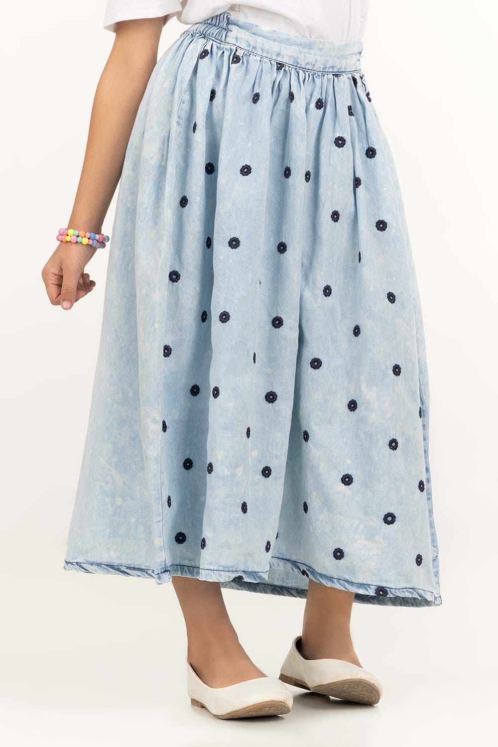 Toddler Girl Blue Skirt TGDB-2210062 A