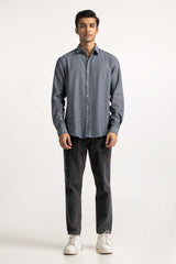 Grey Solid Casual Shirt MN-CS-YD23-016A