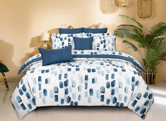 Blue Stroke T-200 Quilt Cover Set