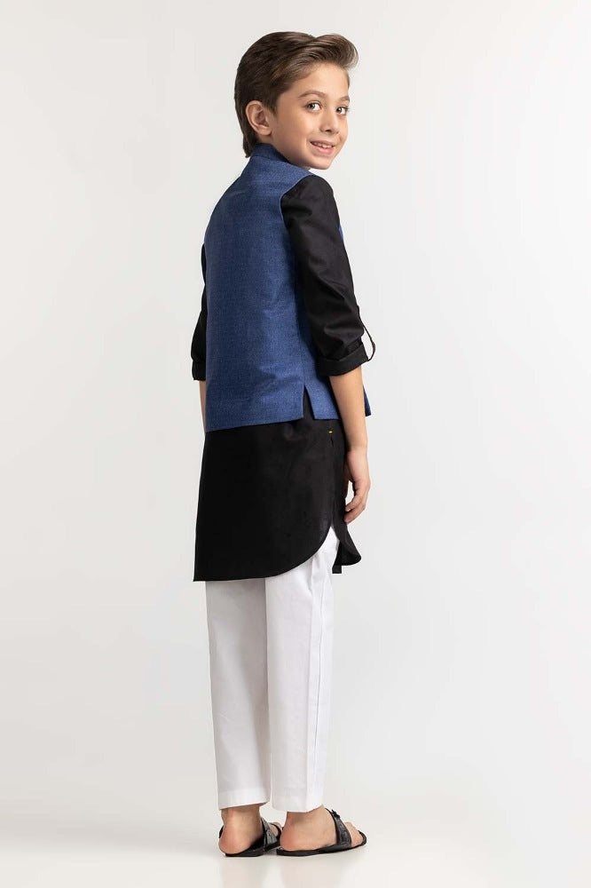 Blue Styling Waist Coat KWC-PD23-014