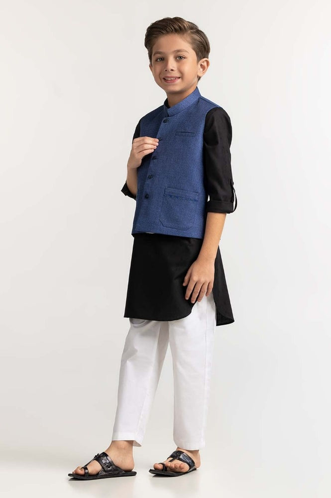 Blue Styling Waist Coat KWC-PD23-014