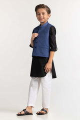 Blue Styling Waist Coat KWC-PD23-014