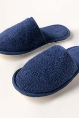 Navy Terry Slippers