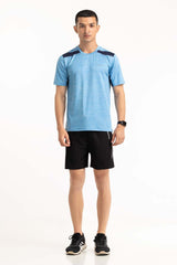 Blue Textured Tee AW-TS23-016