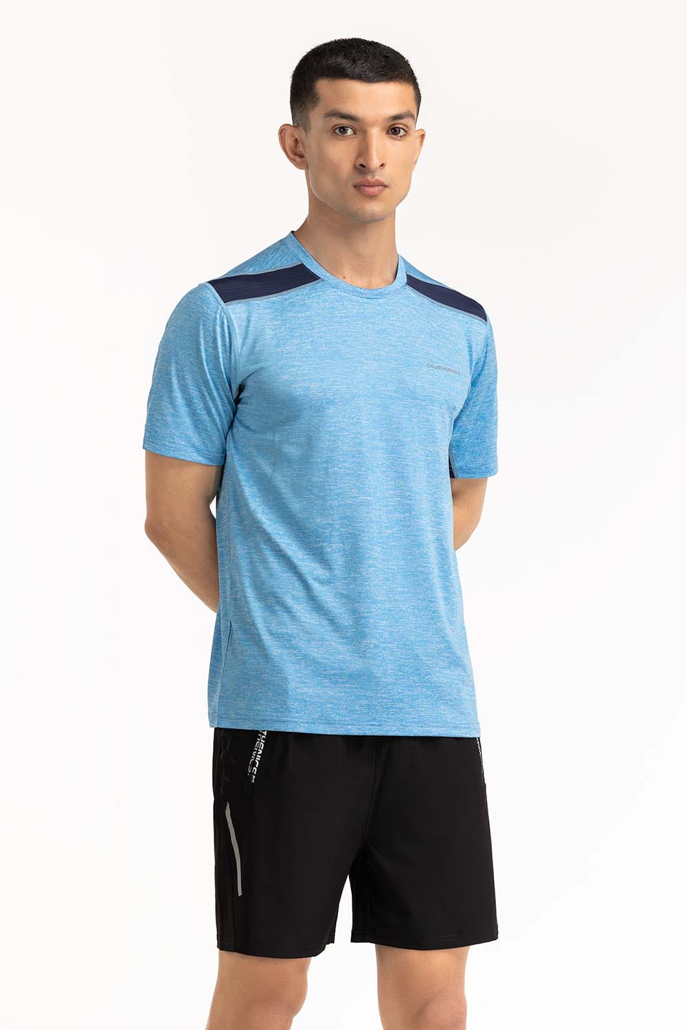 Blue Textured Tee AW-TS23-016