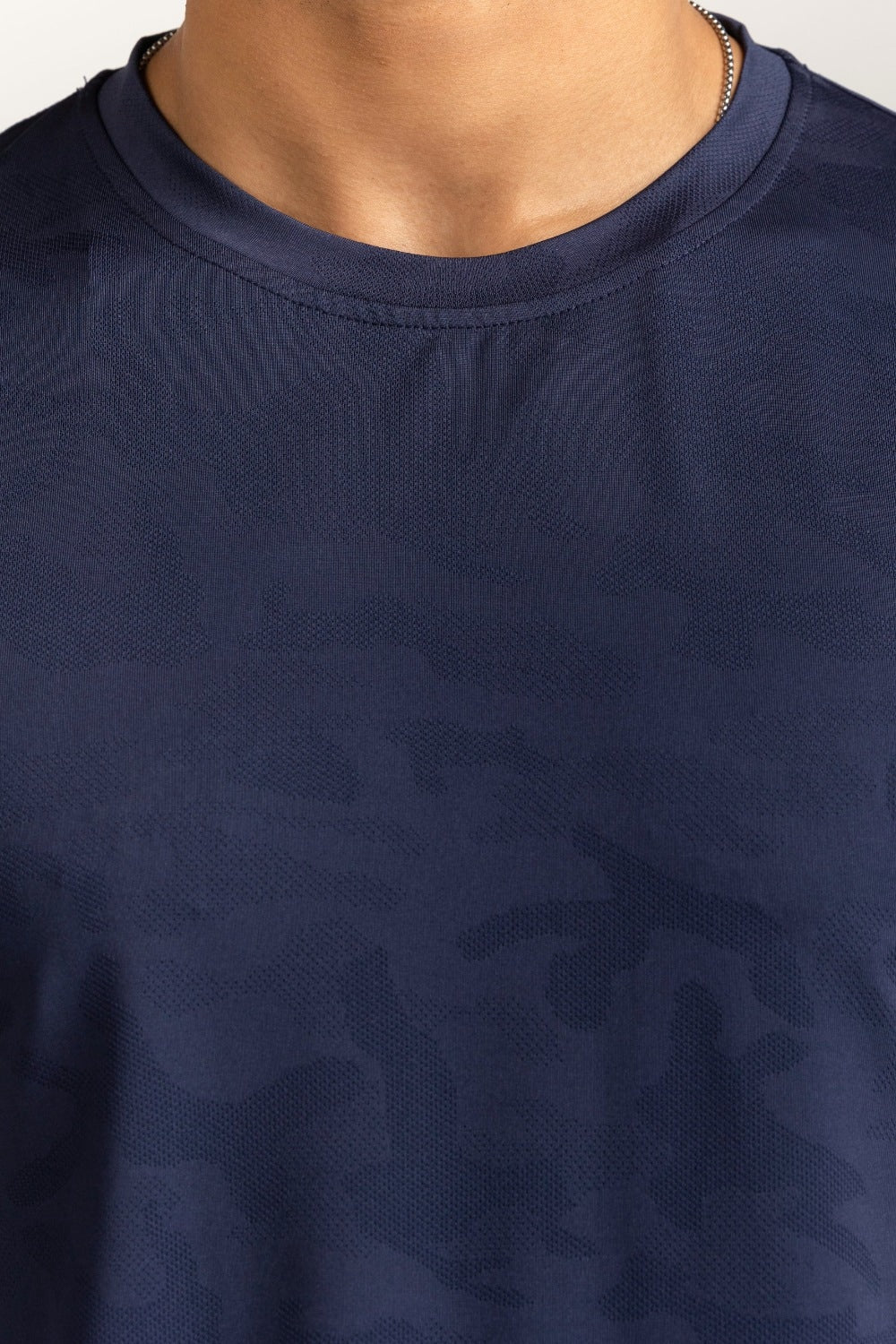 Blue Textured Tee AW-TS24-003