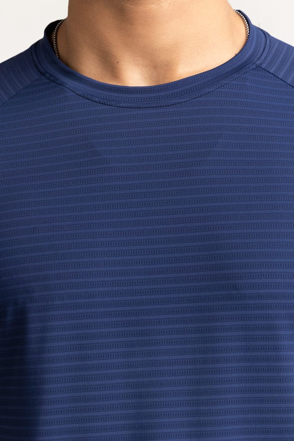 Blue Textured Tee AW-TS24-012