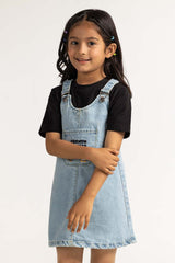 Blue Toddler Girl Denim Jump Suit TG-JPS-SS24-010