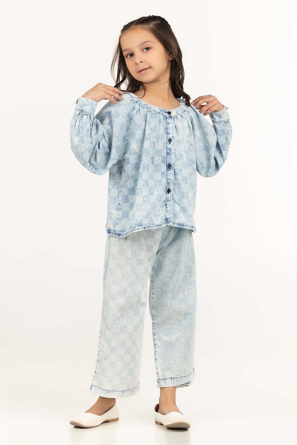 Toddler Girl Blue Trouser TGDB-2210061 A